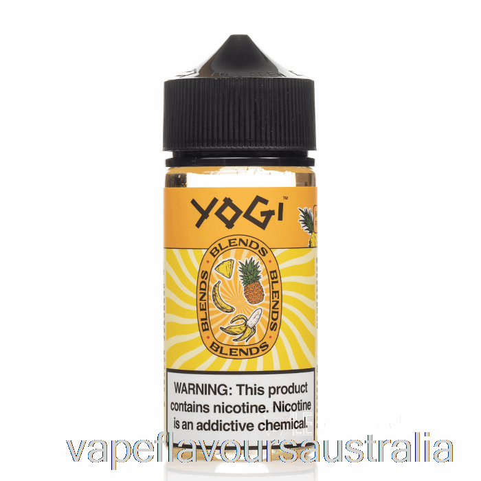 Vape Nicotine Australia Banana Pineapple Ice - Yogi Blends - 100mL 0mg